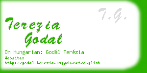 terezia godal business card